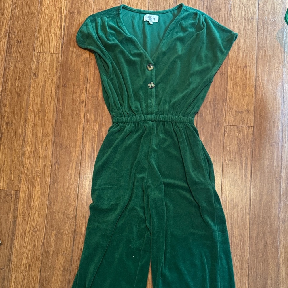 Green Terry Jumpsuit